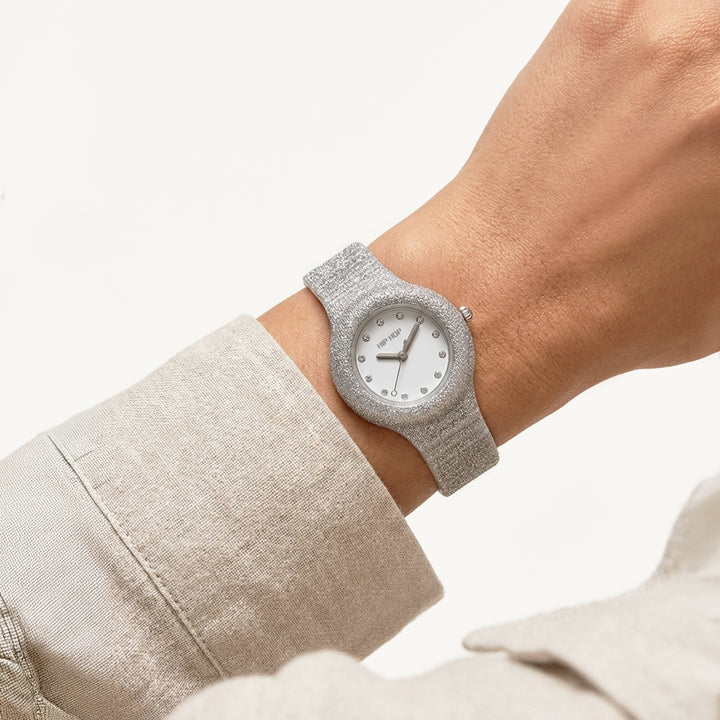 Hip Hop horloge Silver Shimmer Crush 32mm HWU1336