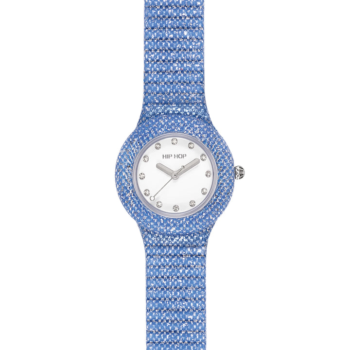 Hip-Hop-Uhr Blue Shimmer Crush 32 mm HWU1337