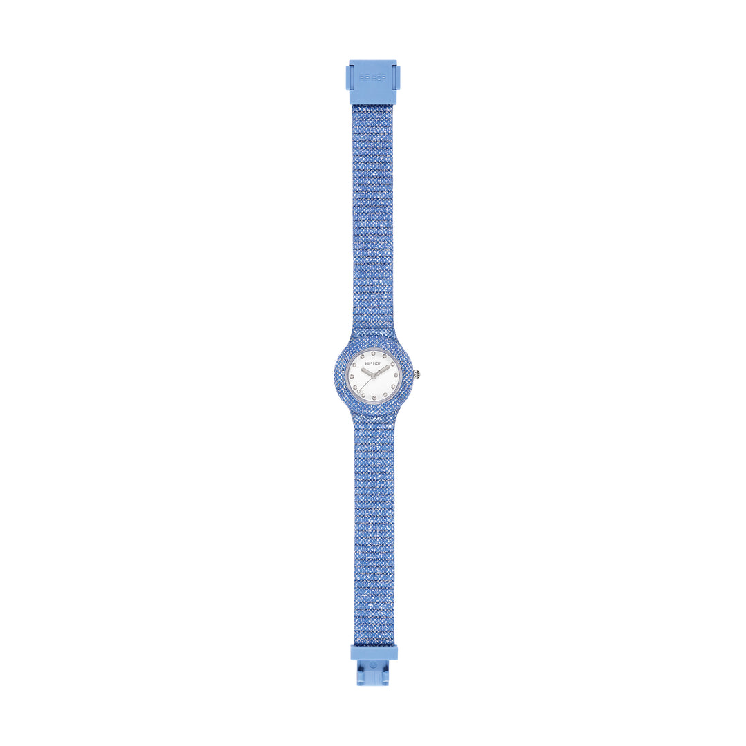 Hip-Hop-Uhr Blue Shimmer Crush 32 mm HWU1337