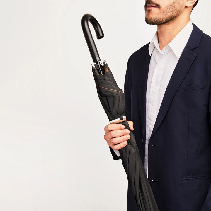 Hugo Boss City Iconic Umbrella Black HUN321A