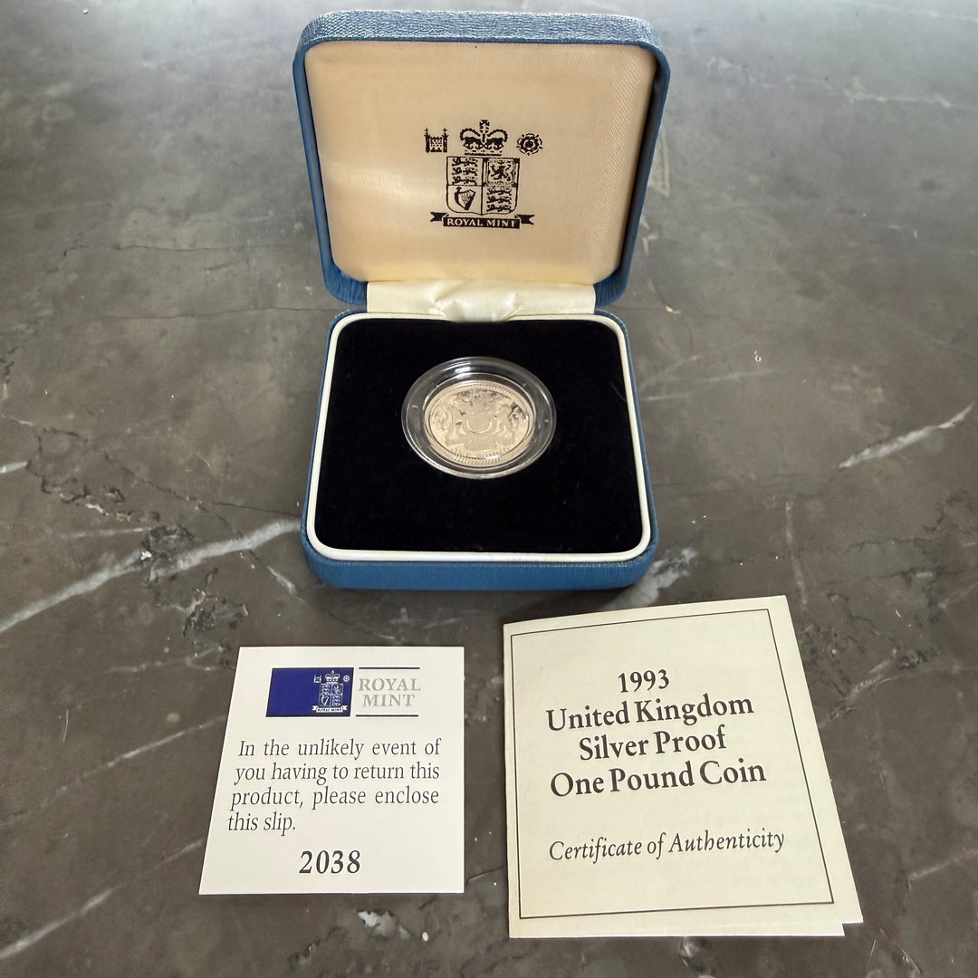 1 pièce en argent sterling 1993 Monnaie royale