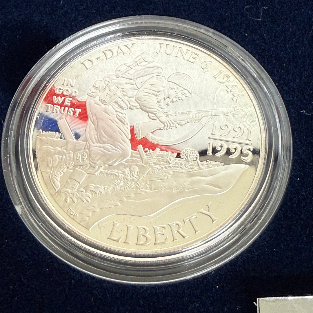 United States 50th Anniversary World War II Silver Coin Set