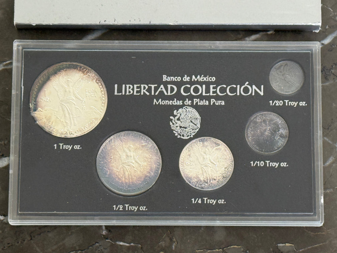Banco de Mexico Libertad Colección 1992 zilveren munten
