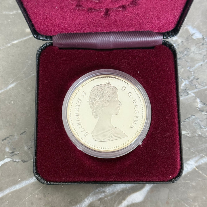 1 kanadischer Dollar 1988 Les Forges du Saint-Maurice Ironworks Silbermünze