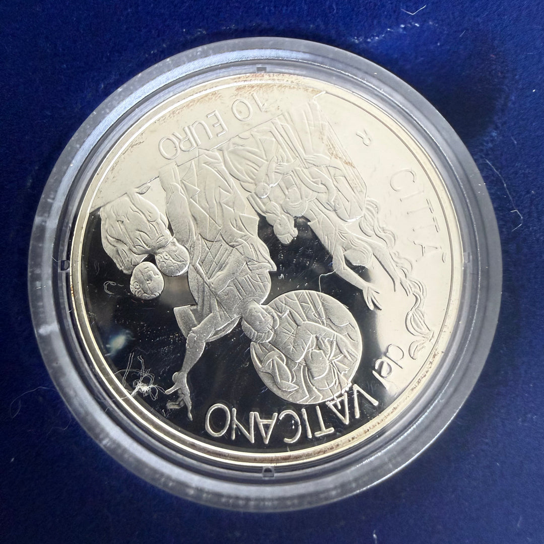 Pièce en argent 10€ Pontificat de Sa Sainteté Jean-Paul II Année XXIV 2002