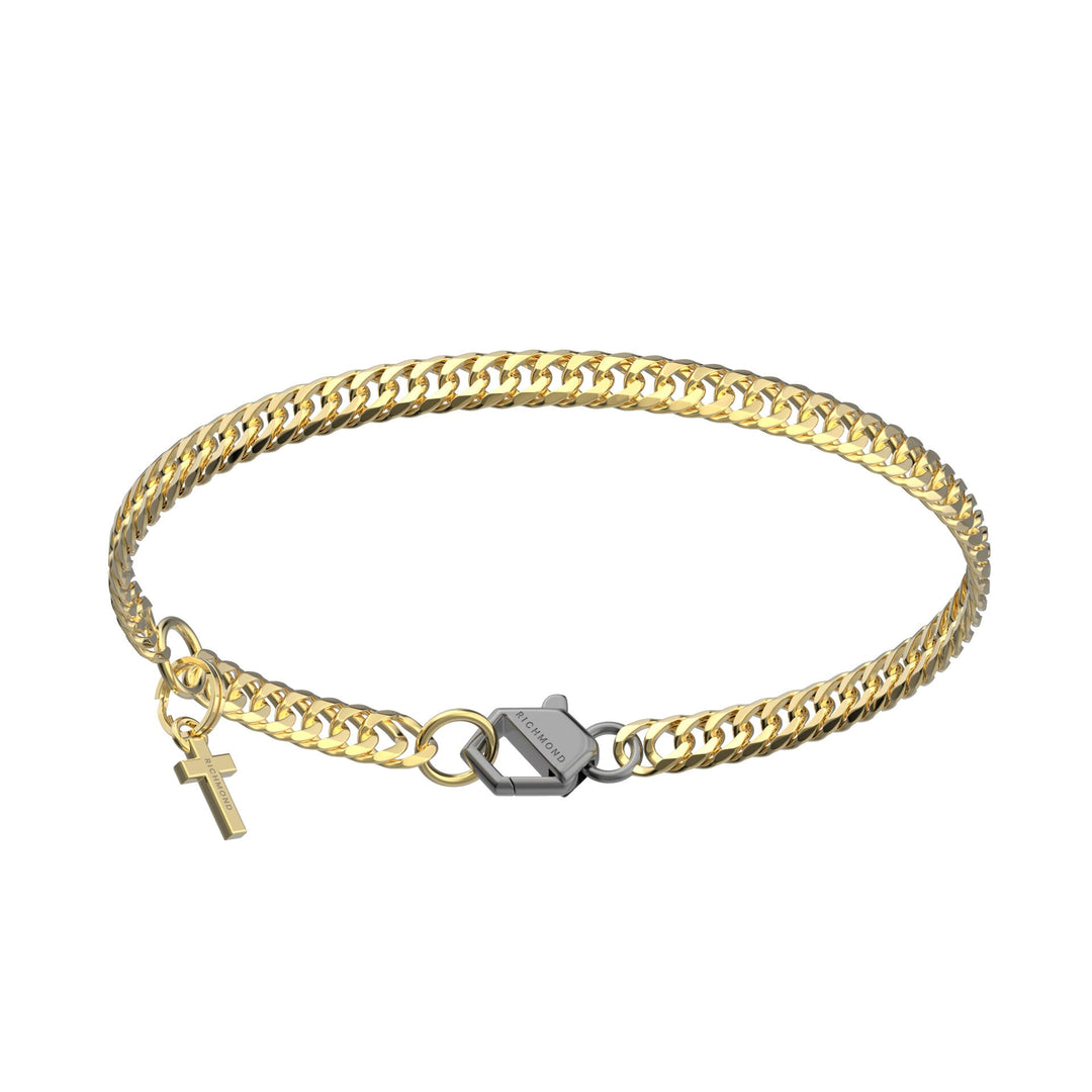 Bracelet John Richmond titane PVD finition or diamants Lab Grown JRRB15GB