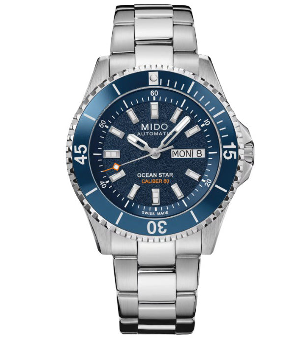 Montre Mido Ocean Star 200 41mm bleu automatique acier M026.930.11.041.00
