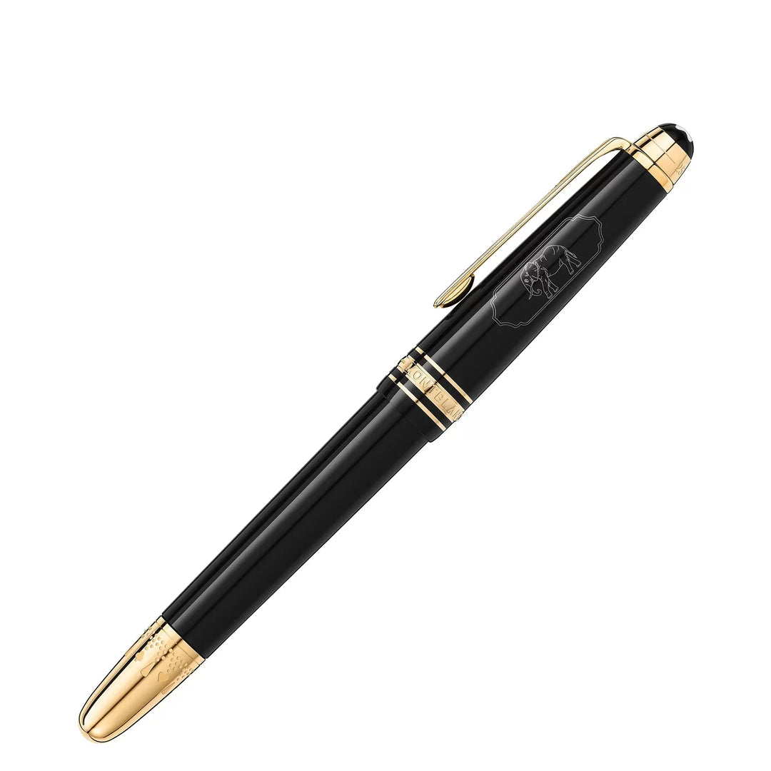 Montblanc vulpen Meisterstück Around The World in 80 days antraciet punt M 128472