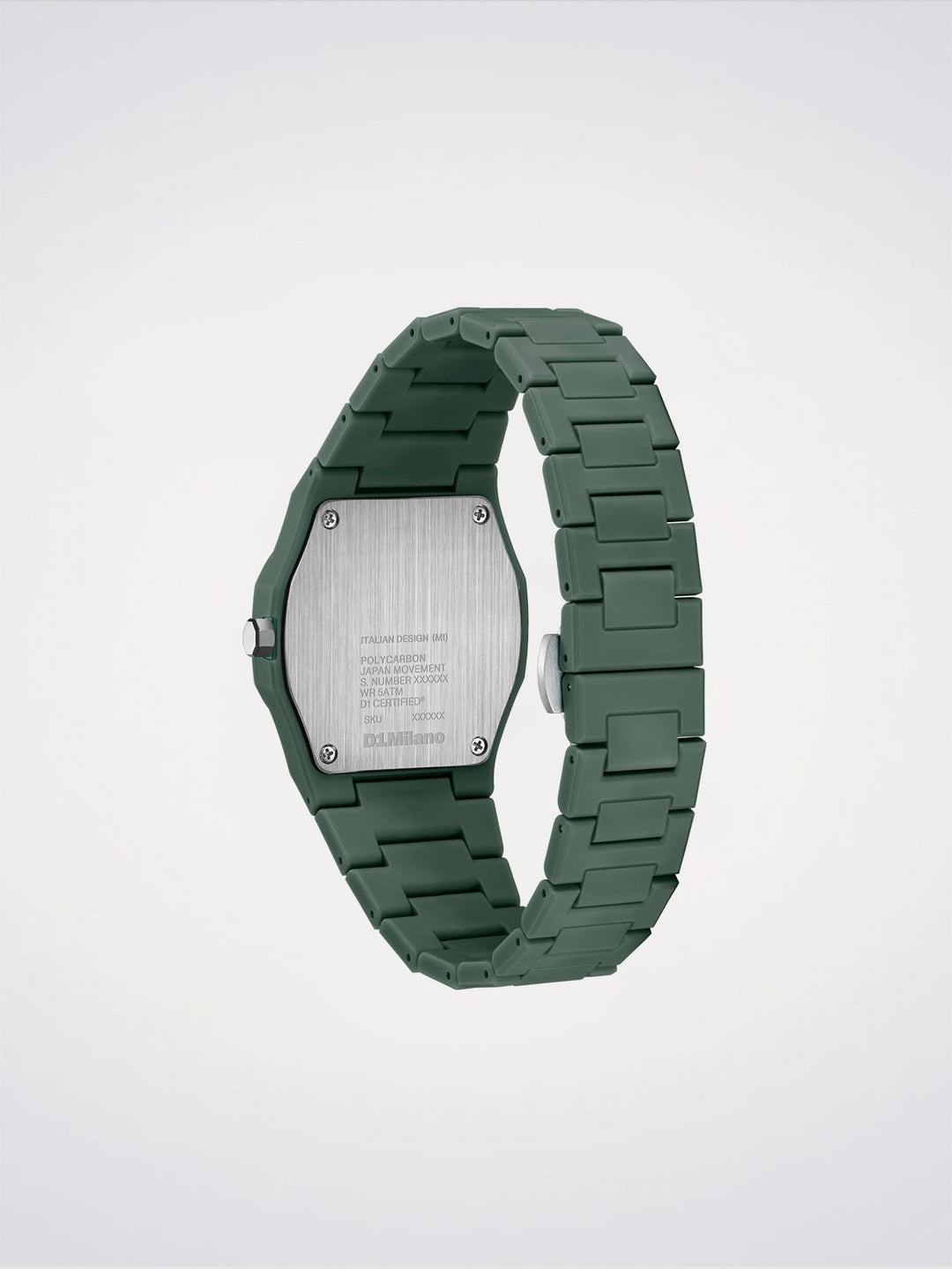 Montre D1 Milano Green Legacy en polycarbonate 40,5 mm D1-PCBJ42