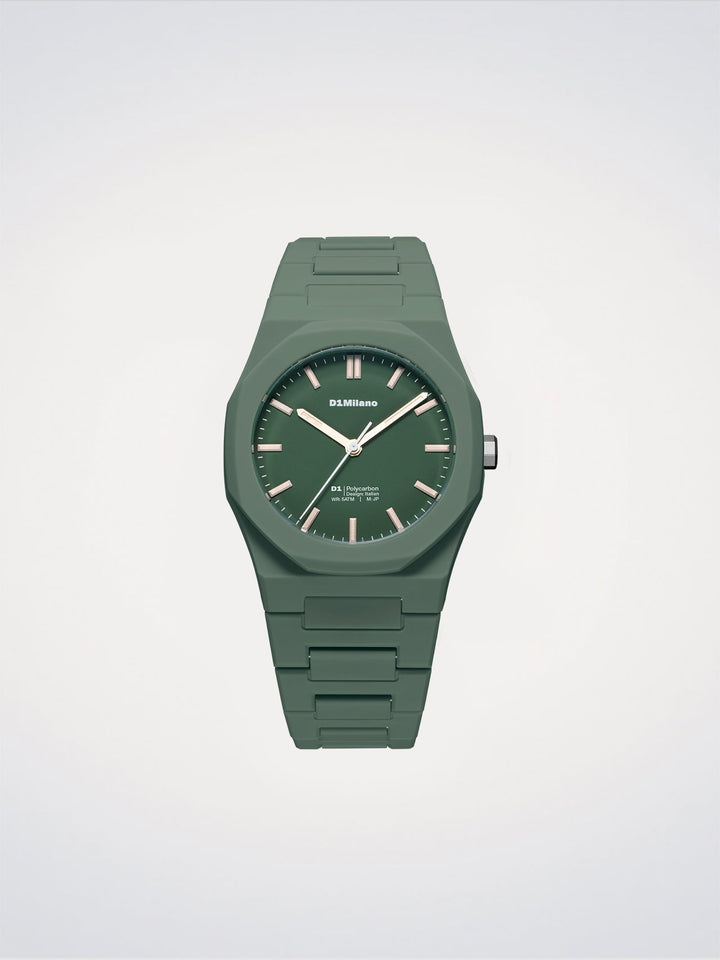 Montre D1 Milano Green Legacy en polycarbonate 40,5 mm D1-PCBJ42