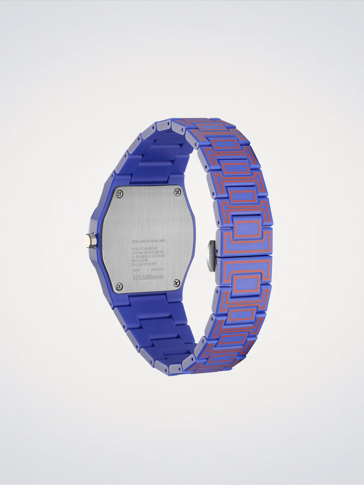 D1 Milano Electric Sketch Polycarbonat-Uhr 37 mm D1-PCBU22