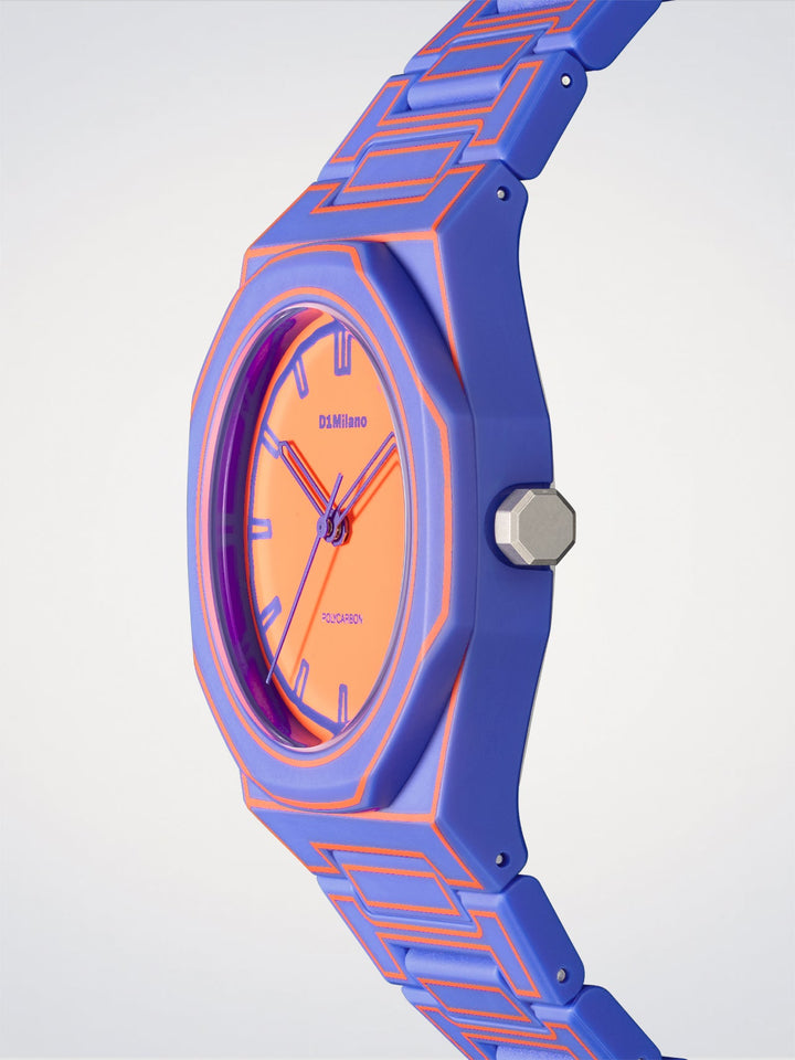 D1 Milano Electric Sketch Polycarbonat-Uhr 37 mm D1-PCBU22