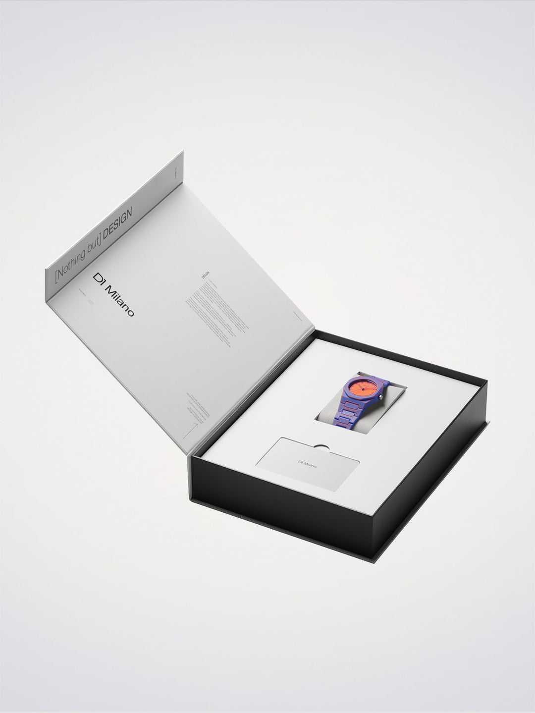 D1 Milano Electric Sketch Polycarbonat-Uhr 37 mm D1-PCBU22