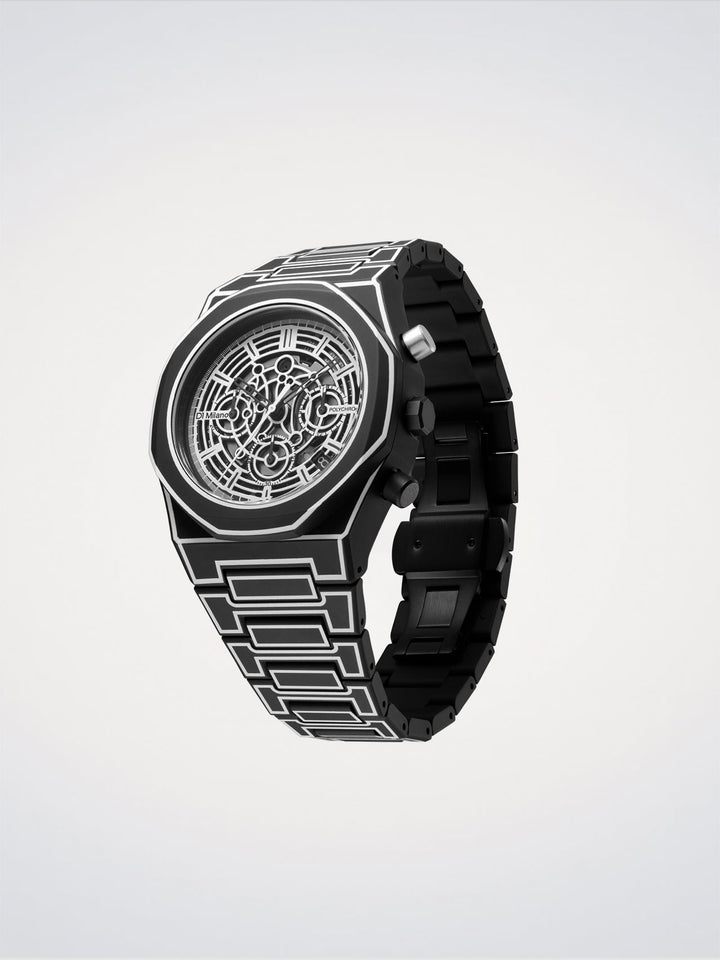 D1 Milano Black Sketch Polychrono 40,5 mm D1-PHBJ14