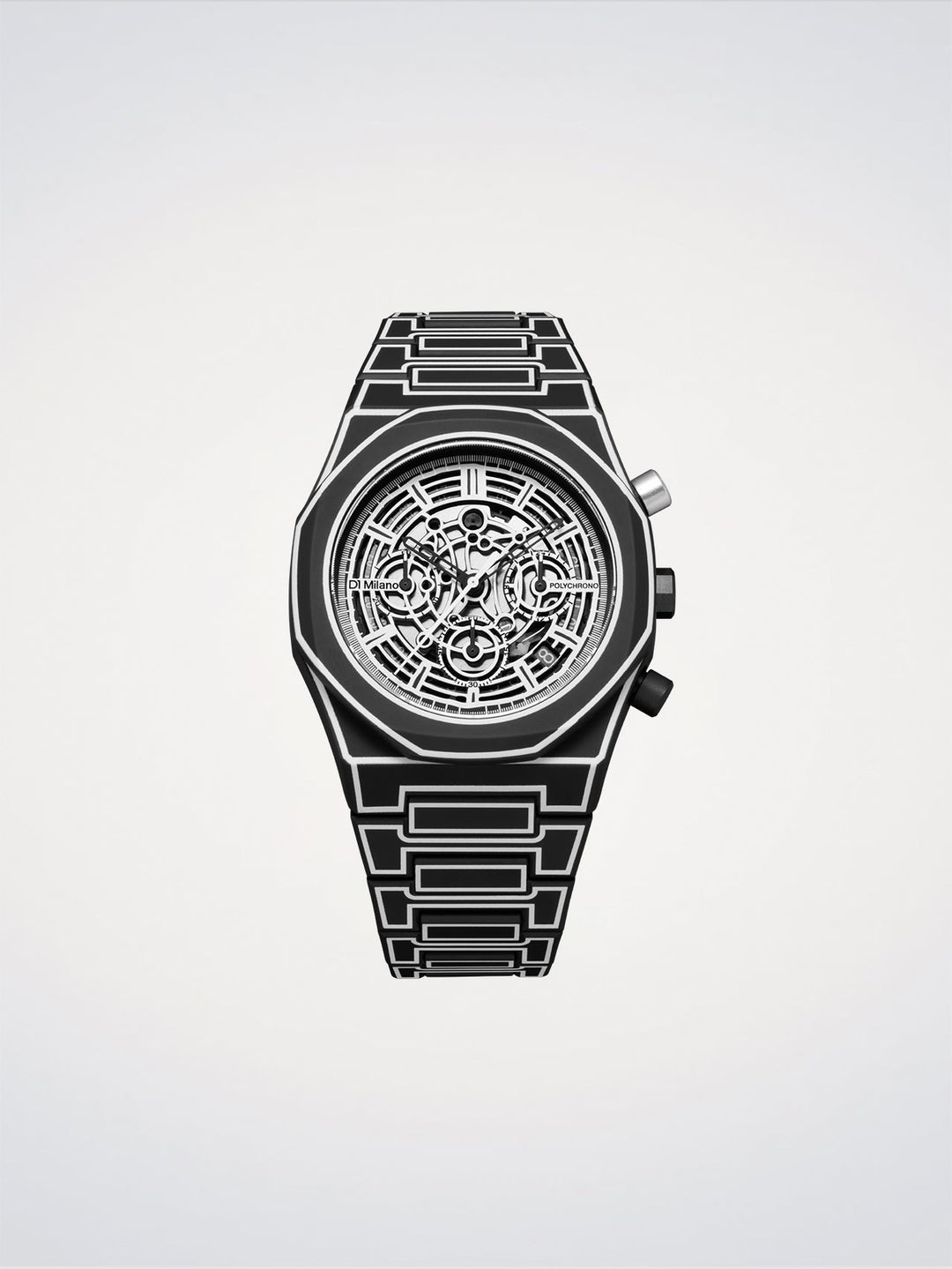 D1 Milano Black Sketch Polychrono 40,5 mm D1-PHBJ14