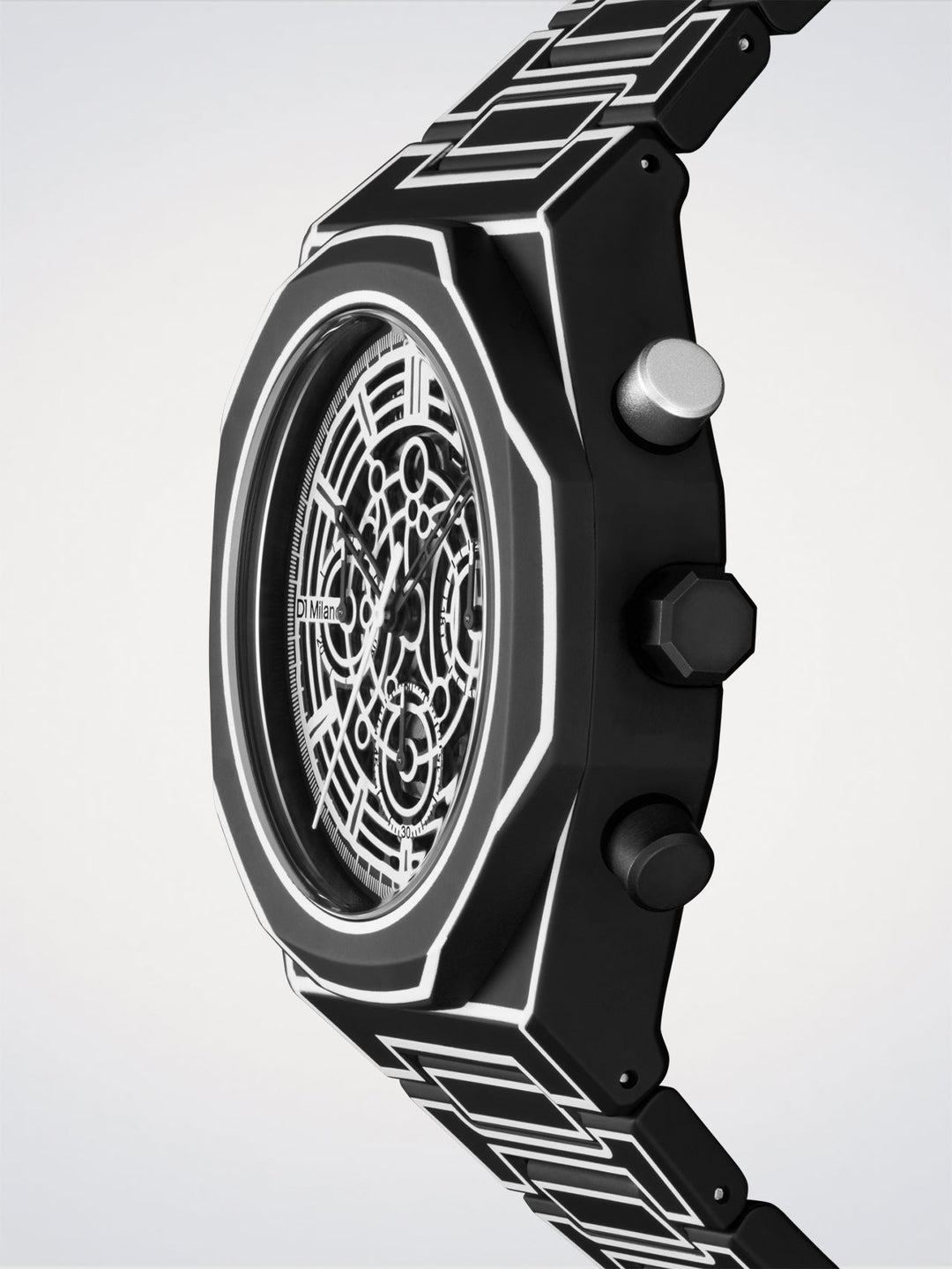 D1 Milano Black Sketch Polychrono 40,5 mm D1-PHBJ14