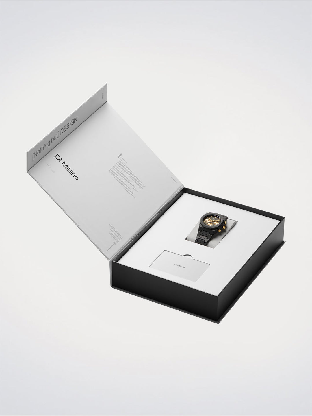 D1 Milano verguld solar polychrono horloge 40,5 mm D1-PHBJ16