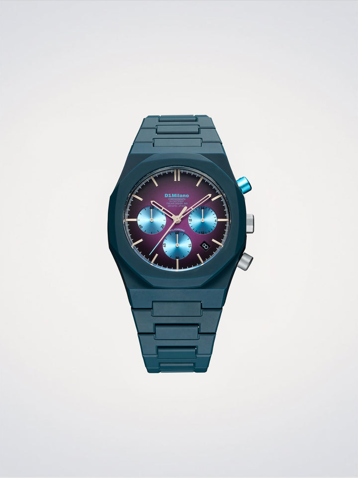 D1 Milano Blue Spectrum Polychrono Watch 40.5 mm D1-PHBJ20