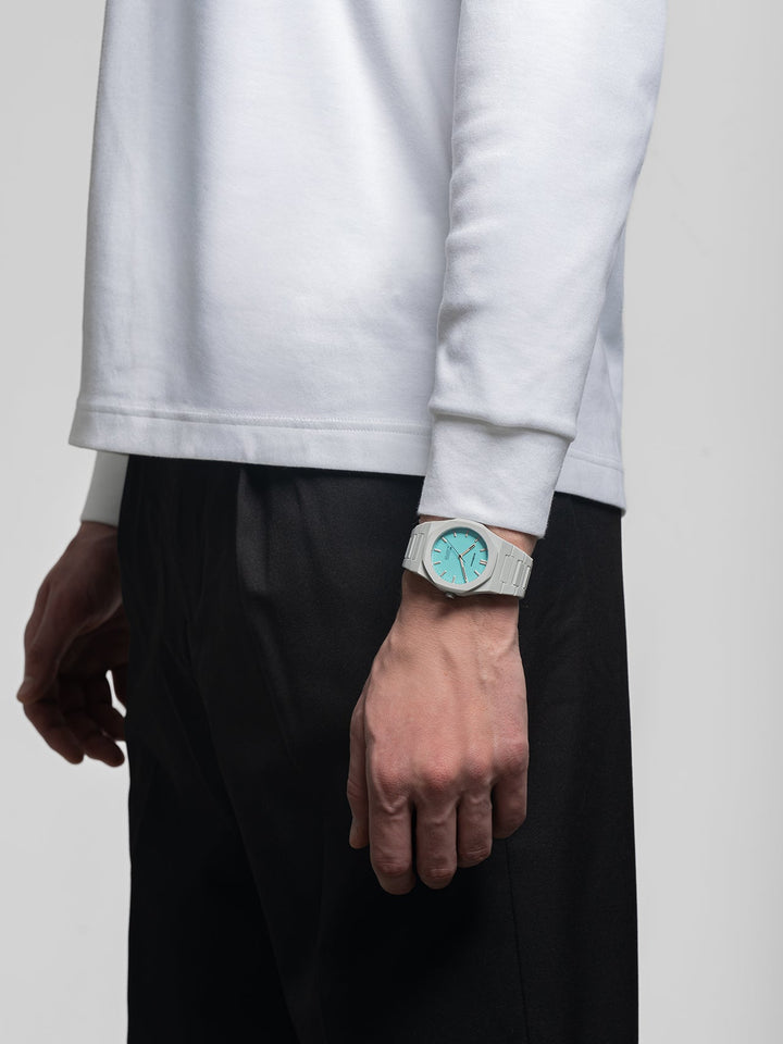 D1 Milano Binary Pulse Polykarbonuhr 40,5 mm D1-PCBJ49