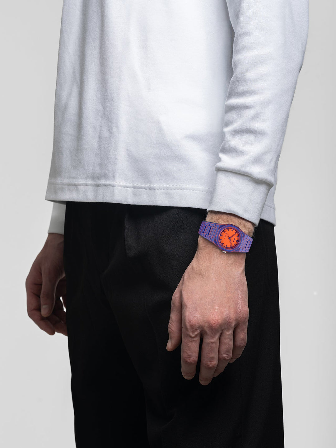 D1 Milano Electric Sketch Polycarbonat-Uhr 37 mm D1-PCBU22