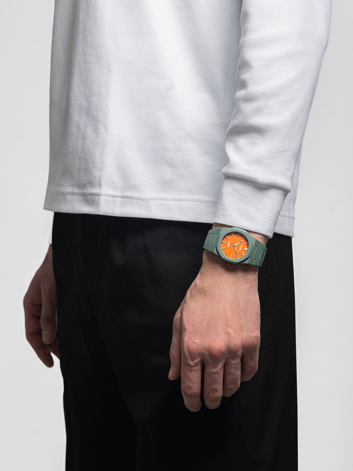 D1 Milano Alpha Contrast Polycarbon Uhr 40,5 mm D1-PCBJ48