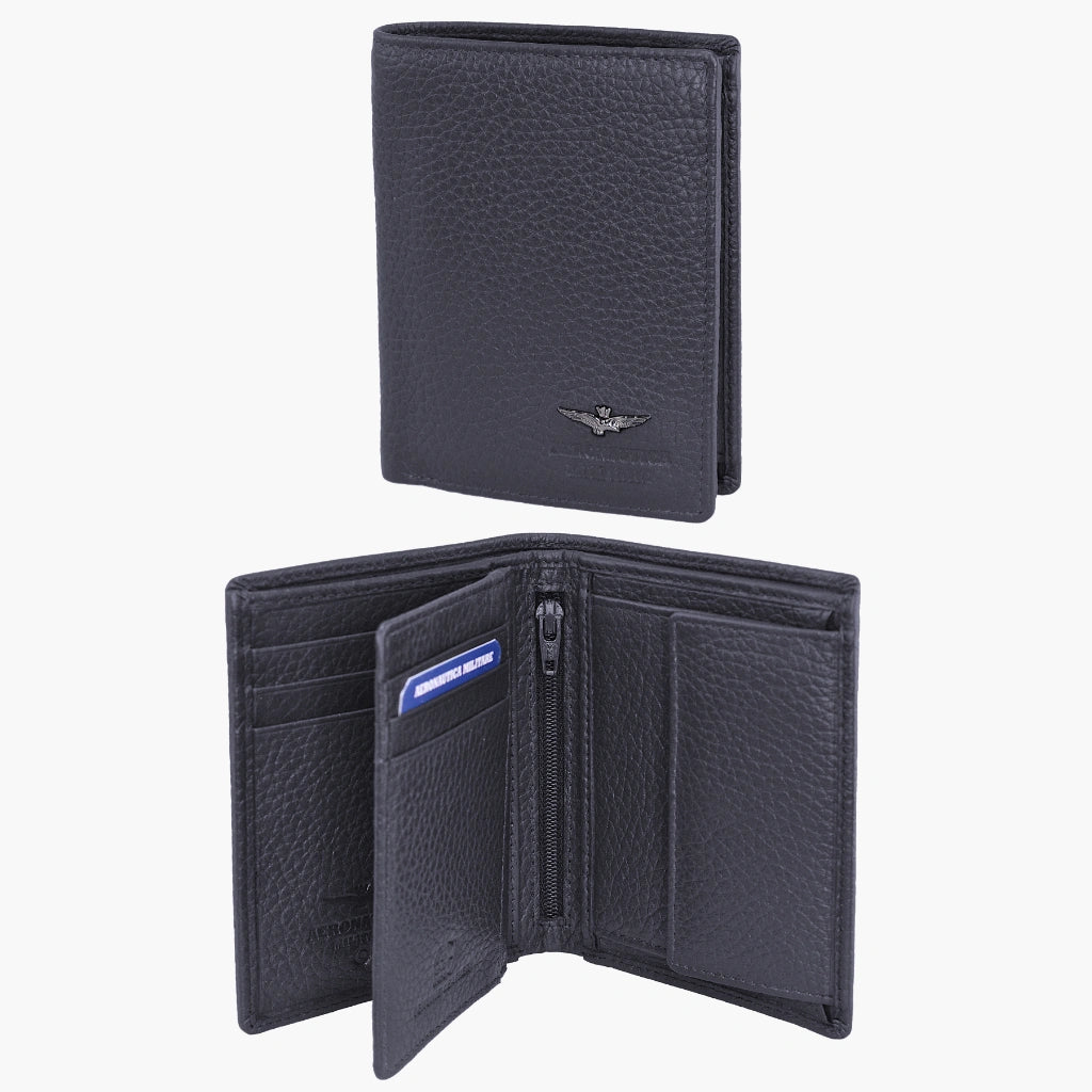 Vertical Soft Leather Wallet AM186-NE