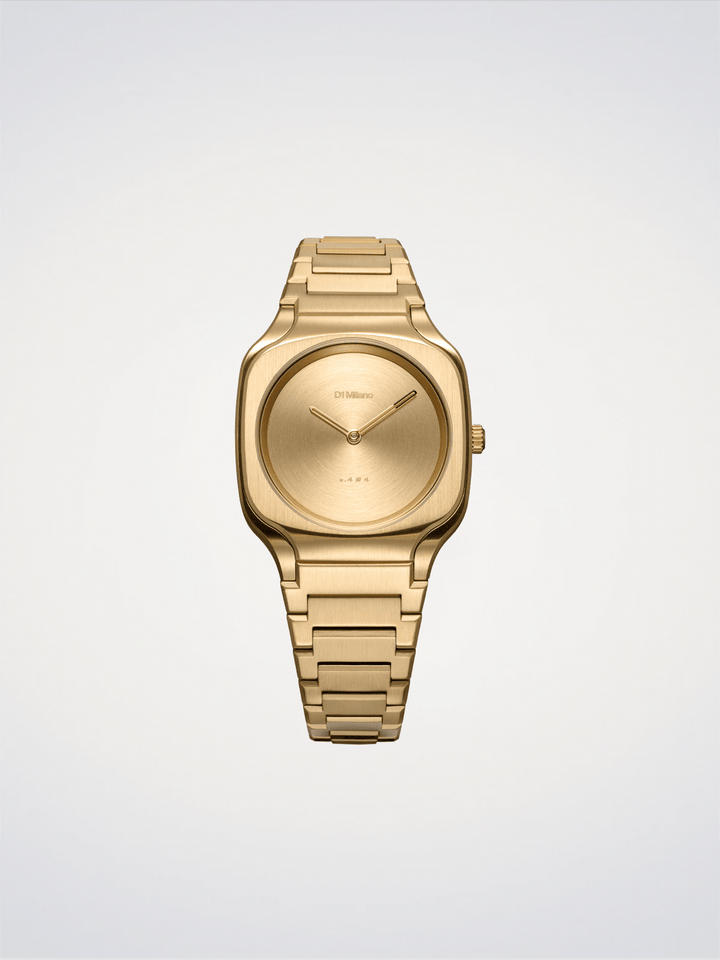D1 Milano goud vierkante schijf 32 mm D1-SQBL03