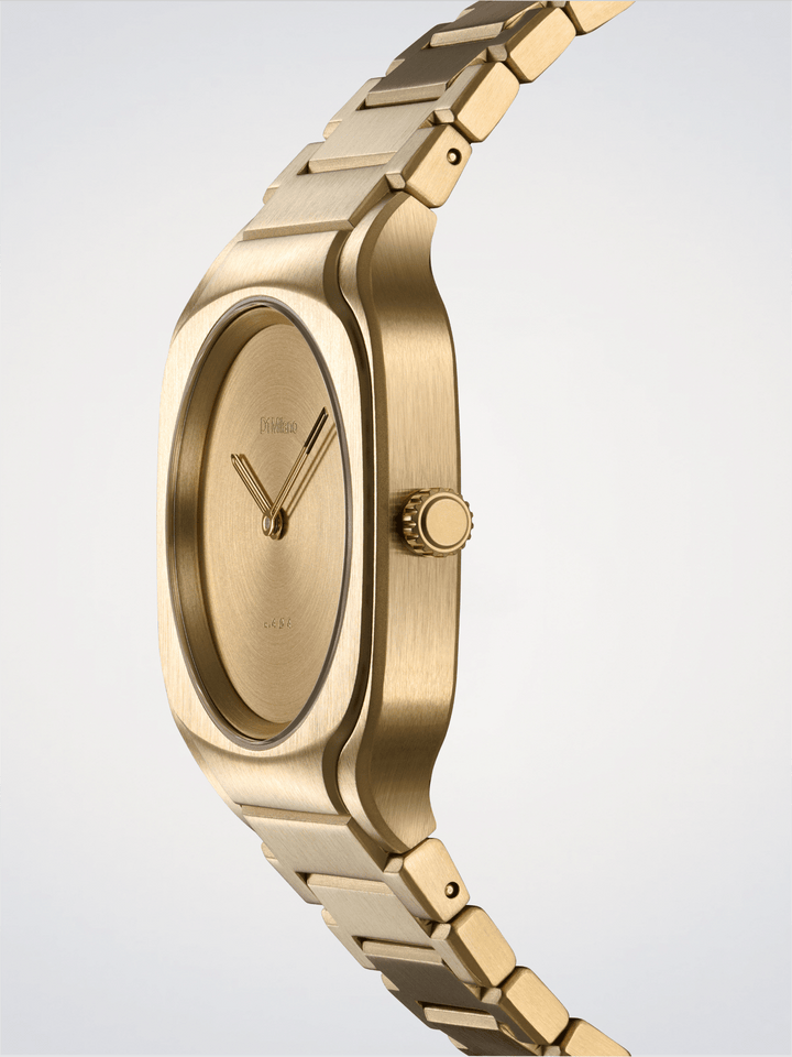 D1 Milano goud vierkante schijf 32 mm D1-SQBL03