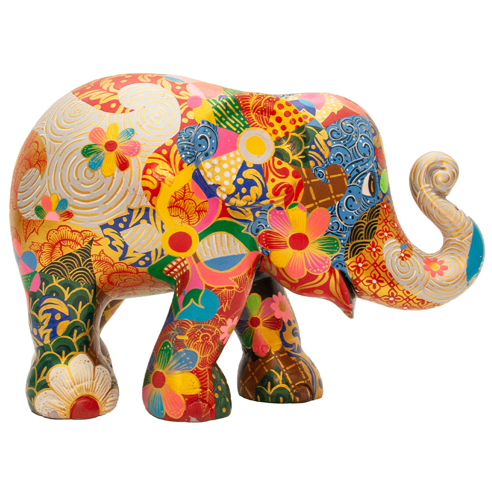 Paréo éléphant Elephant Parade 20 cm Edition Limitée Narin Kantawong Sarong 20