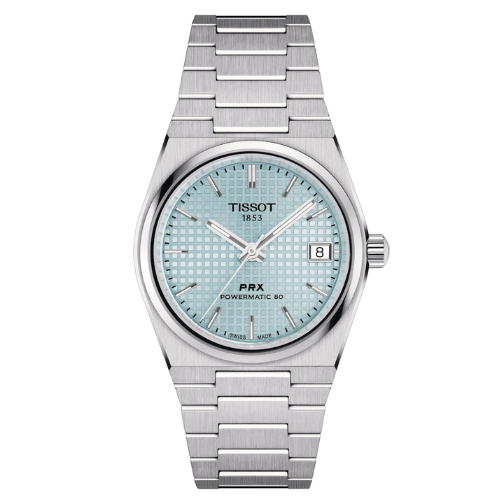 Tissot Watch PRX Powermatic 80 35 mm türkis automatisch Stahl T137.207.11.351.00