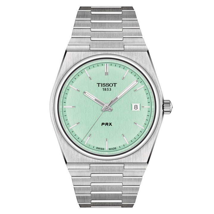 Tissot Watch PRX 40 mm grünes Wasser Quarz Stahl T137.410.11.091.01