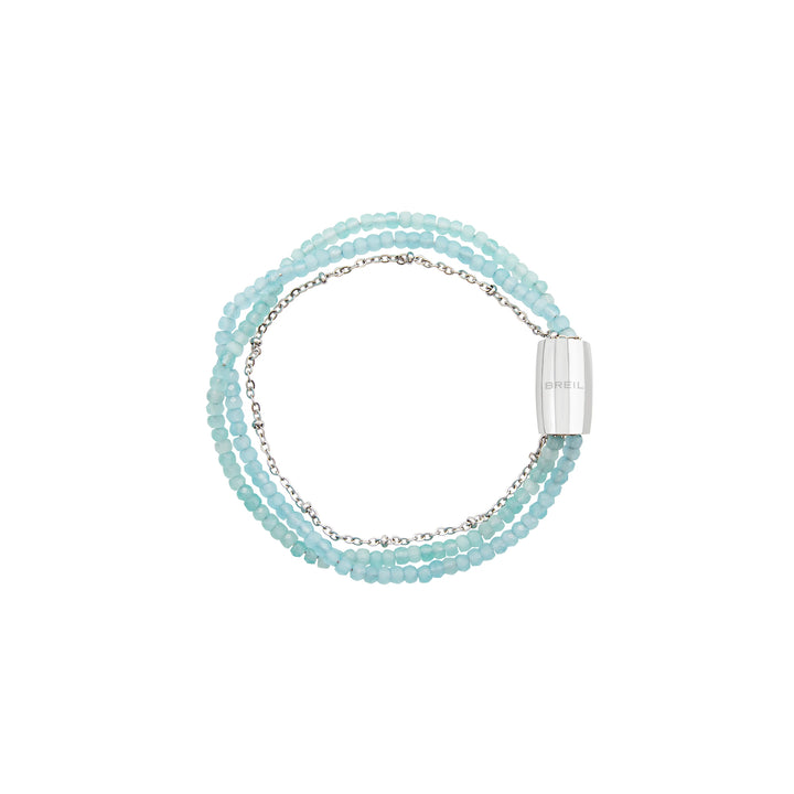 Bracelet Breil Magnetica System Small Sea Water en acier avec cristaux TJ3623
