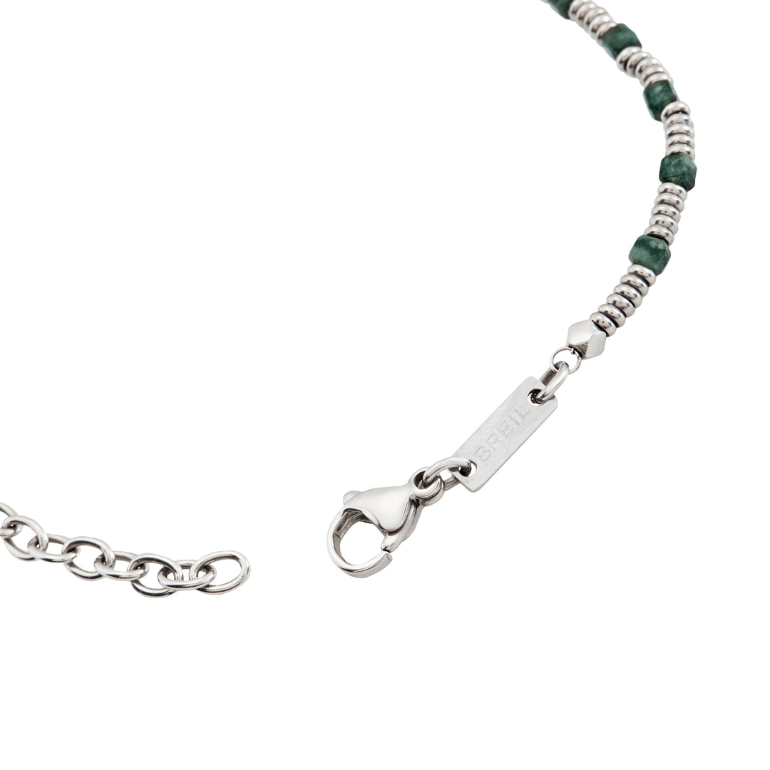 Breil Priam steel bracelet with emerald root TJ3647