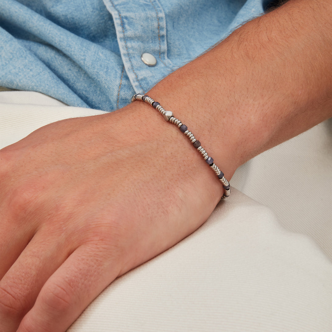 Bracelet acier Breil Priam racine de saphir TJ3648