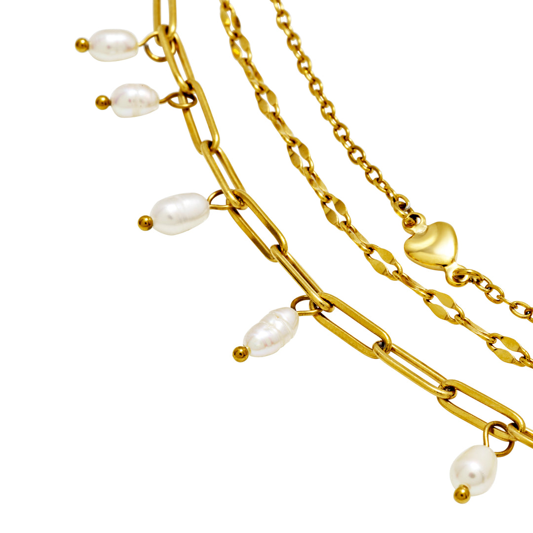 Breil Collier ras de cou magnétique System Medium Pearl&