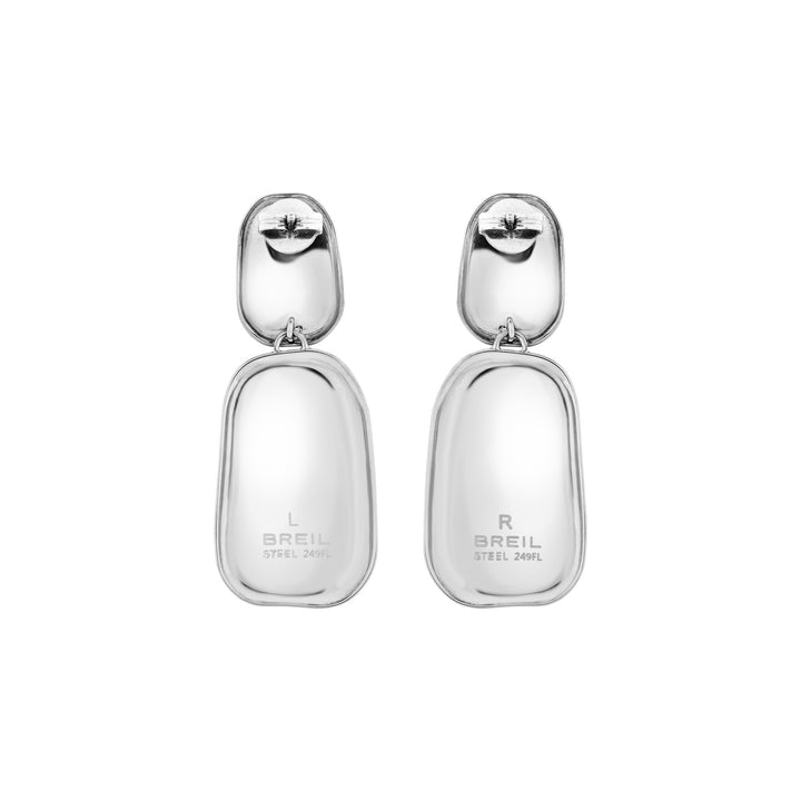 Breil Sculpture steel pendant earrings TJ3812