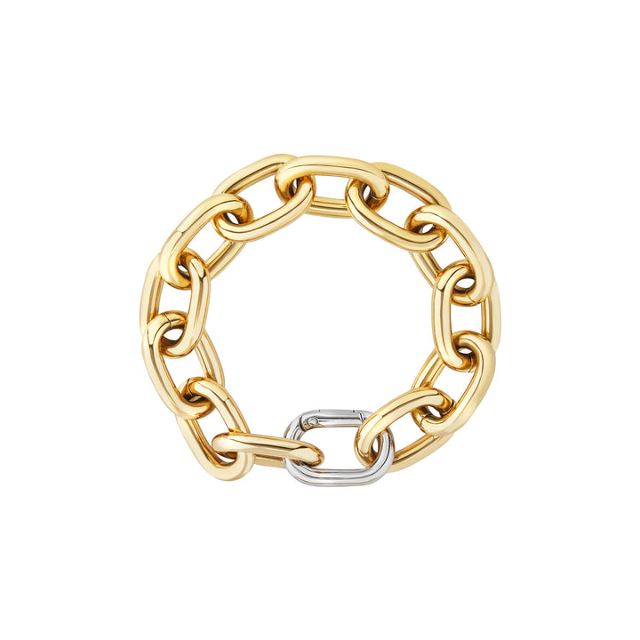 Bracelet Breil en acier distinctif avec finitions en or IP TJ3939