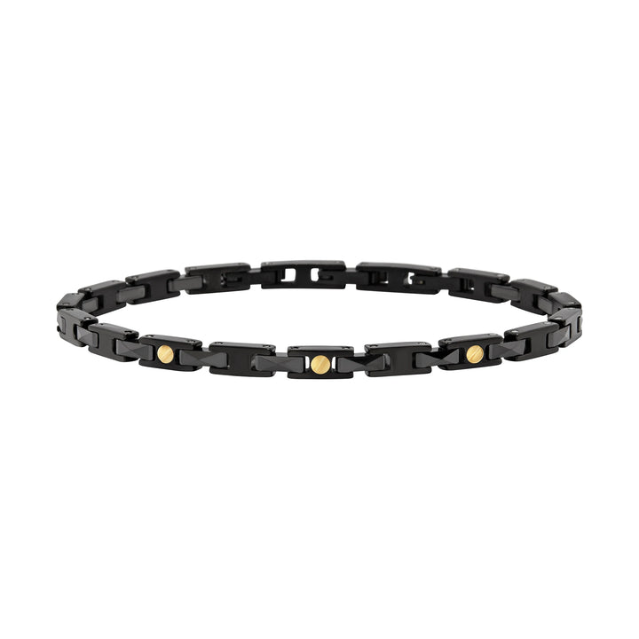 Breil Ceramic Brick bracelet, steel, black PVD finish, ceramic TJ3964