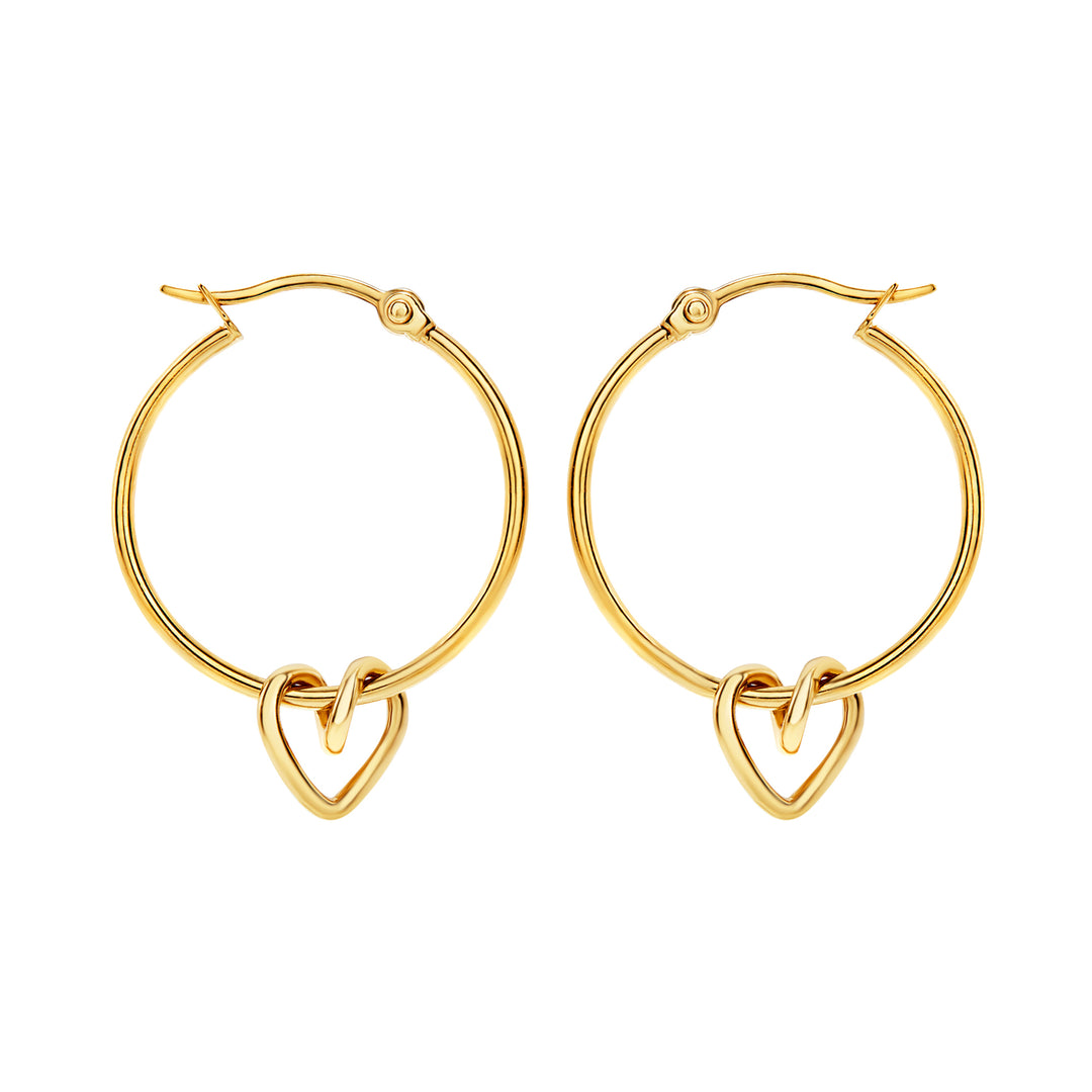 Breil B&amp;ME Creolen aus Stahl mit IP-Gold-Finish TJ4027