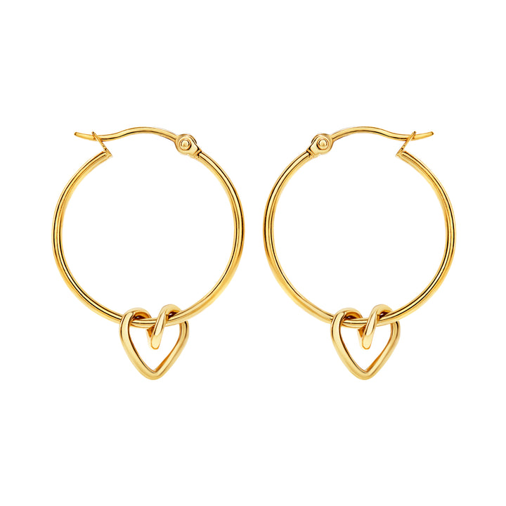 Breil B&amp;ME Creolen aus Stahl mit IP-Gold-Finish TJ4027