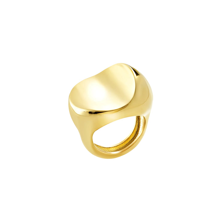 Bague Breil Globe en acier finition PVD or TJ4068