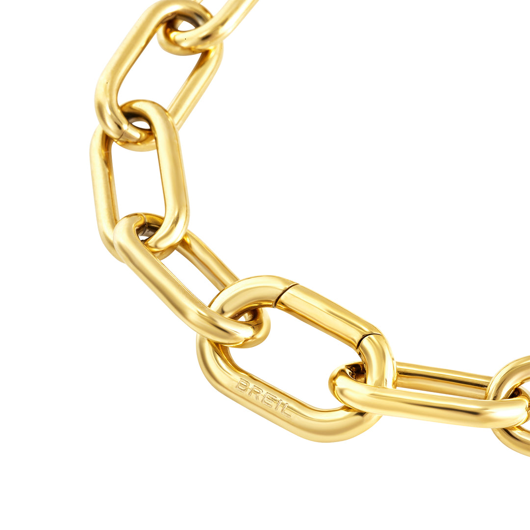 Breil Love Ties armband in staal met IP gouden afwerking TJ4076