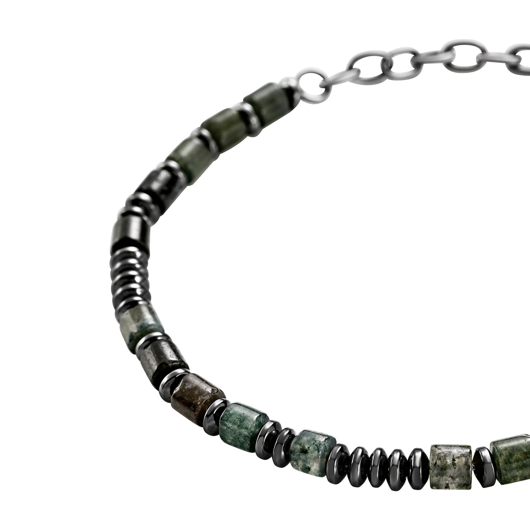 Bracelet Breil Rock en acier dur avec agates TJ4131