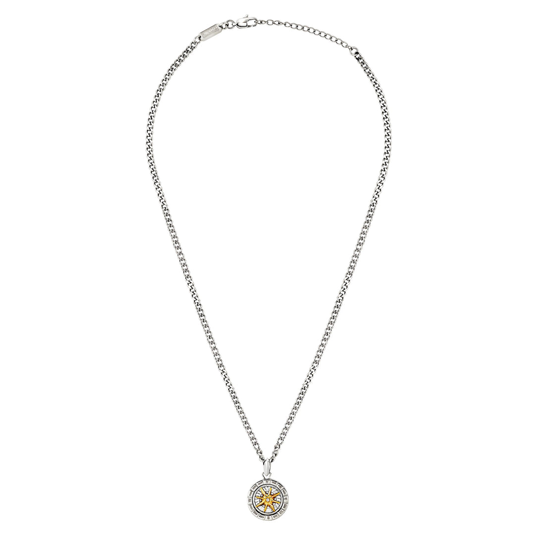 Collier ras du cou en acier Breil Primal Compass TJ4169