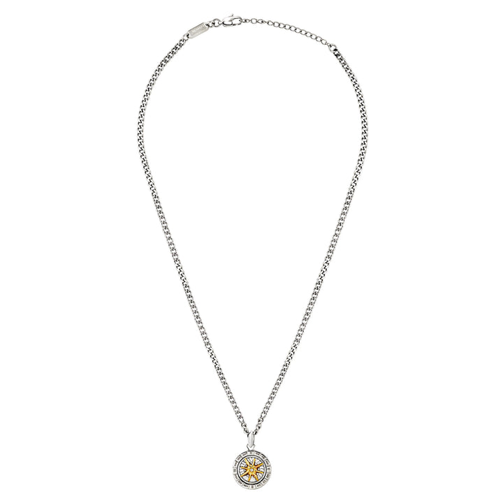 Collier ras du cou en acier Breil Primal Compass TJ4169