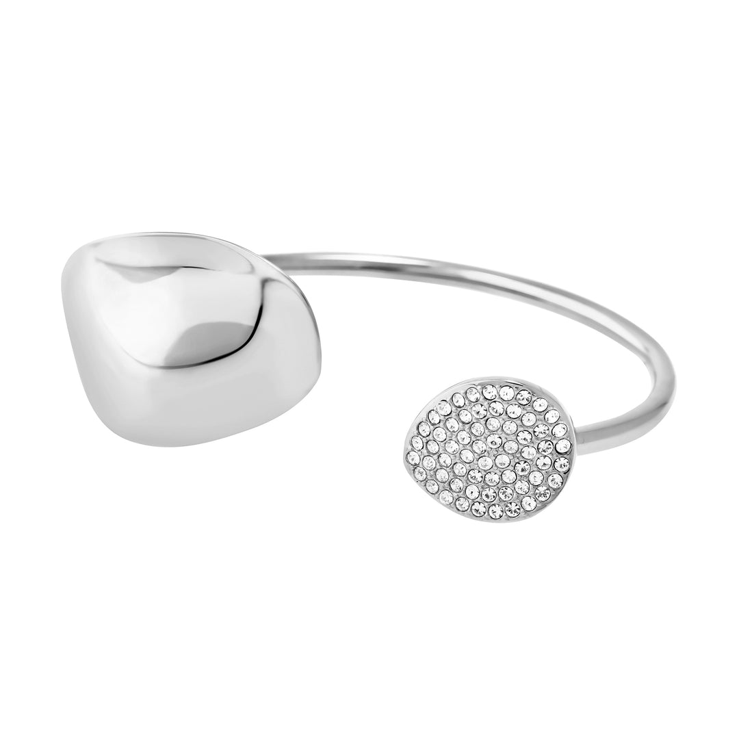Bracelet rigide Breil B Whisper Glow acier zircon cubique TJ4224