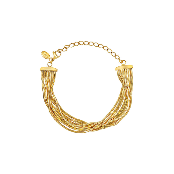 Breil Falling Star-armband van staal met 14K gouden PVD-afwerking TJ4232