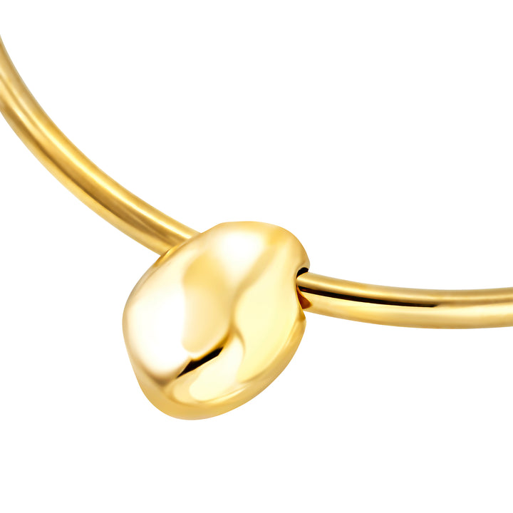 Breil Petra stijve choker staal PVD afwerking 14K goud groene aventurijn TJ4242