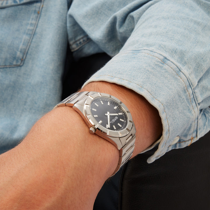 Breil Uhr B 12 38 mm schwarzer Quarzstahl TW2074