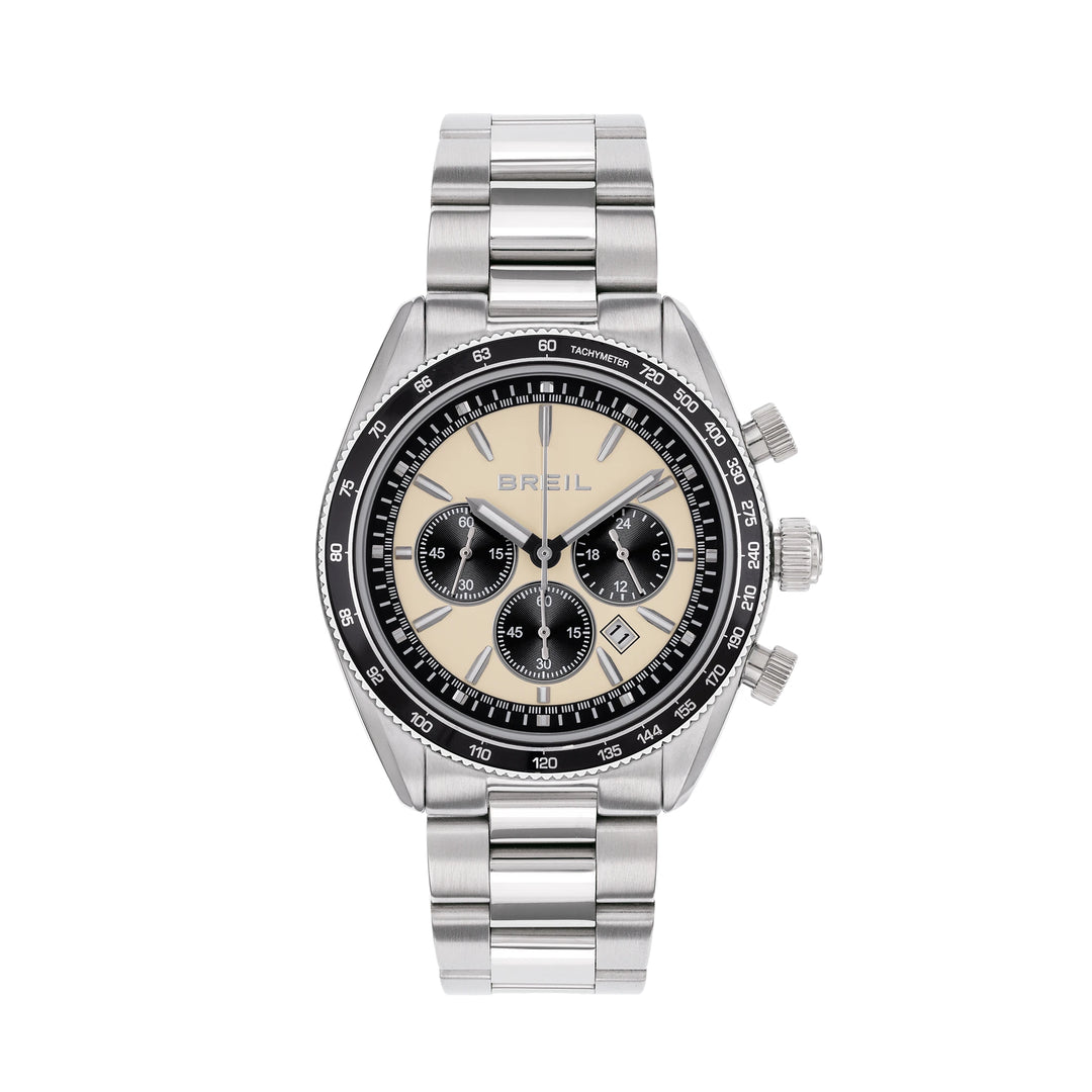 Breil Vanguard Chrono Uhr 43 mm beige Quarzstahl TW2109